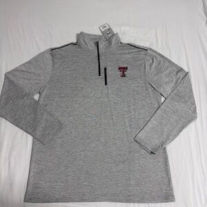 Colosseum Men’s  1/4 zip pullover w/Texas Tech Logo (NWT)